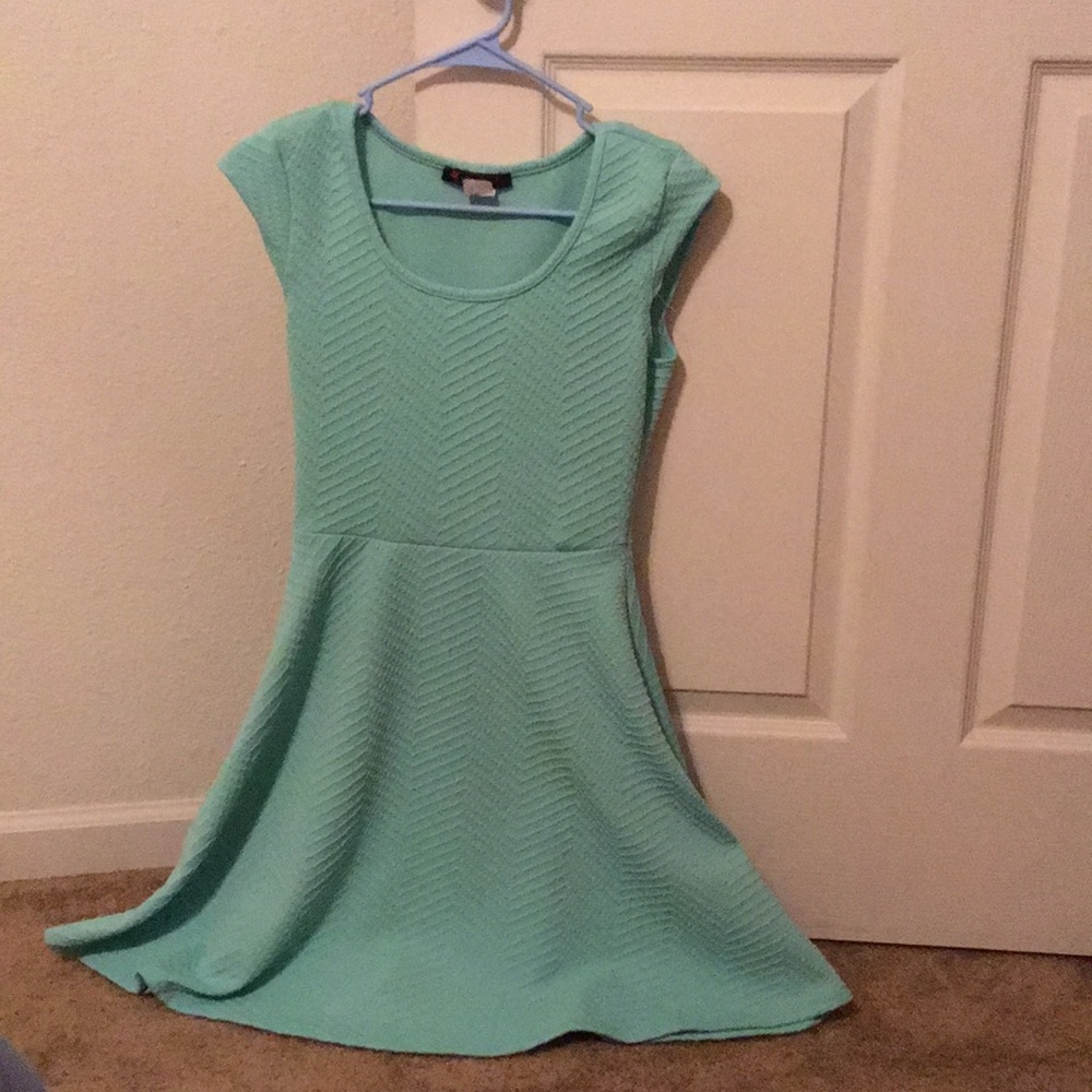 Cute Aqua Color Sundress